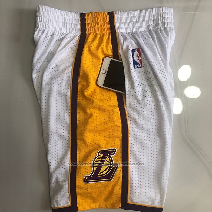 Short Los Angeles Lakers Mitchell & Ness 2009-10 Blanc